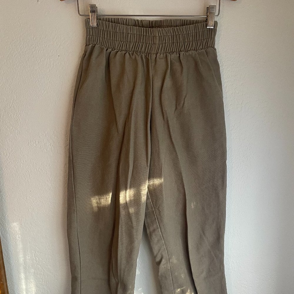 Conscious Clothing Thick Canvas Cropped Pant Sample Sale